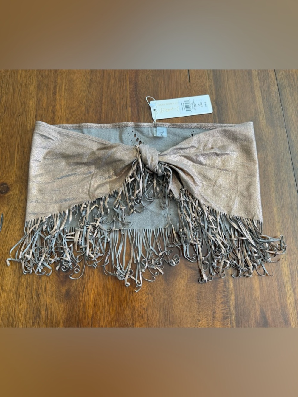 NEW - Beach Bunny - Indian Summer Top - COPPER BRONZE FRINGE
